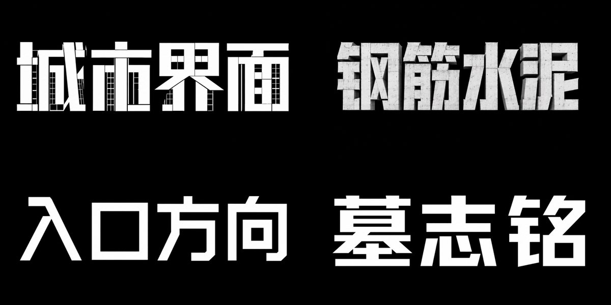 建筑空间体 参考图