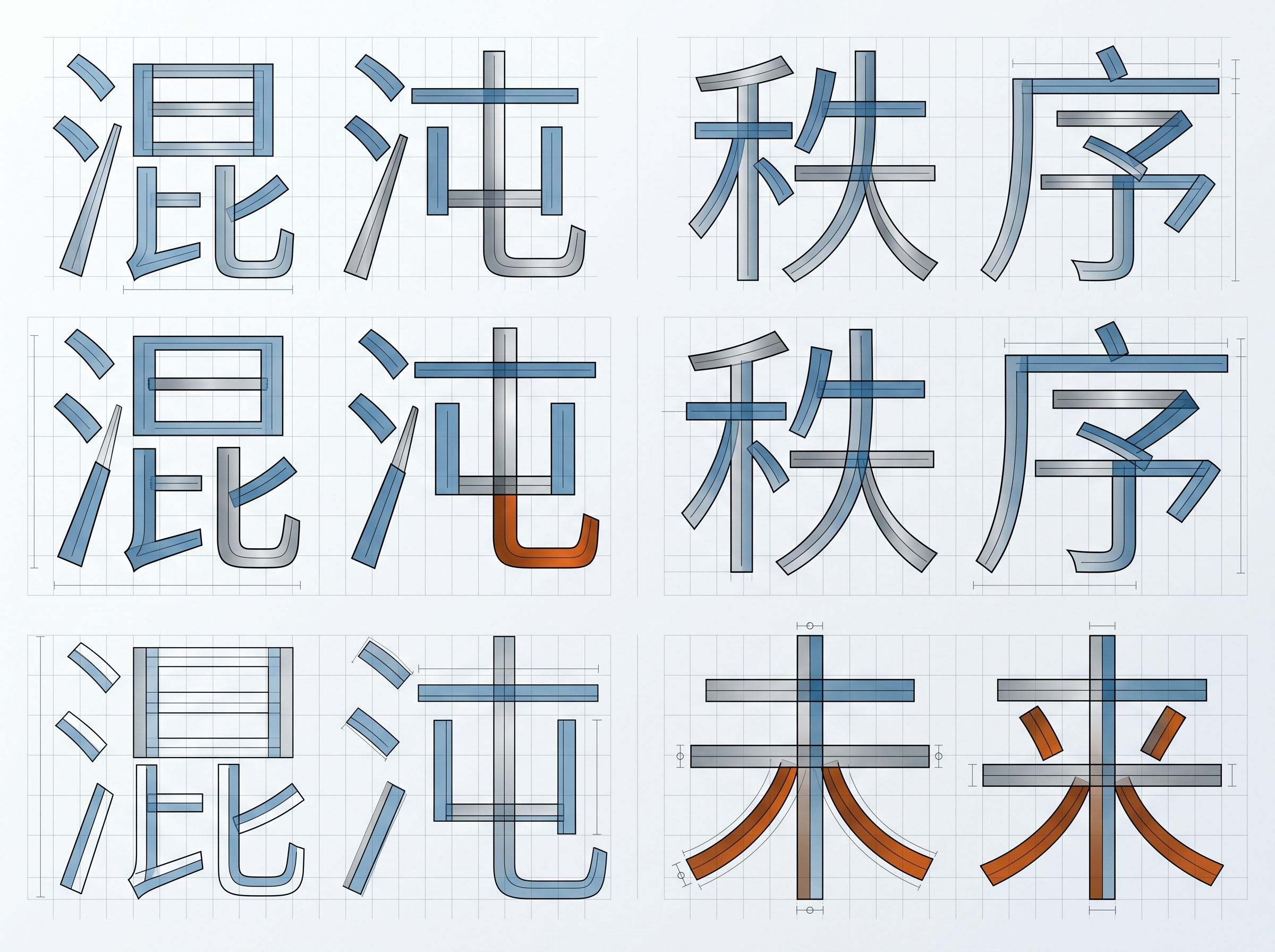 #111 秩序切割实验字体